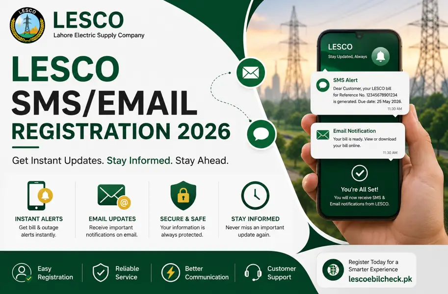 LESCO SMS Registration 1 LESCO SMS